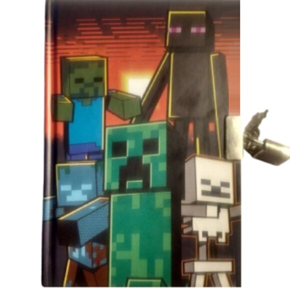 Minecraft Diary (Journal & Diary) with Lock & Make Yourself A Priority Log Book - Picture 2 of 9